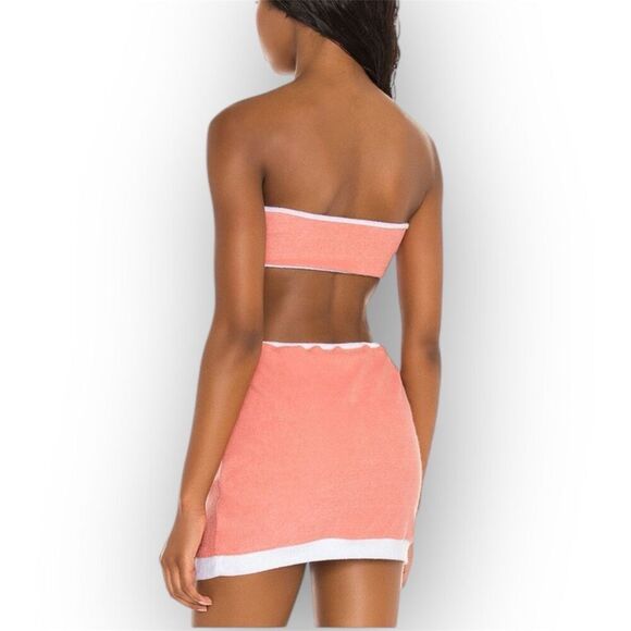 Lovers + Friends Kalitta Top and Mini Skirt Outfit Terrycloth Set Women’s Medium - Picture 2 of 8